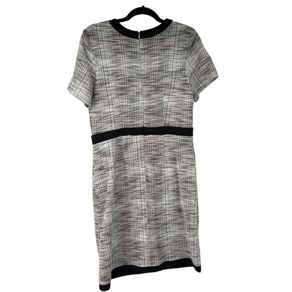 Shelby & Palmer Gray Tweed Career Short Sleeve Dress - Picture 2 of 10